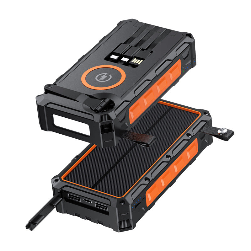 20000mAh Solar Hand Crank Power Bank - Emergency Portable Charger