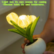 Tulip Lamp - LED Flower Table Lamp with Dimmable Touch Control | USB Rechargeable Night Light