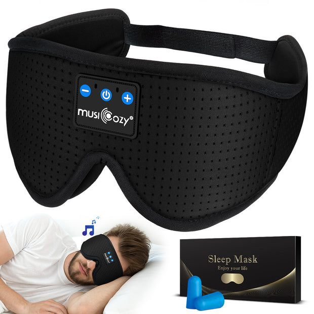 3D Bluetooth Sleep Mask - Wireless Music & Calls with 14Hr Battery