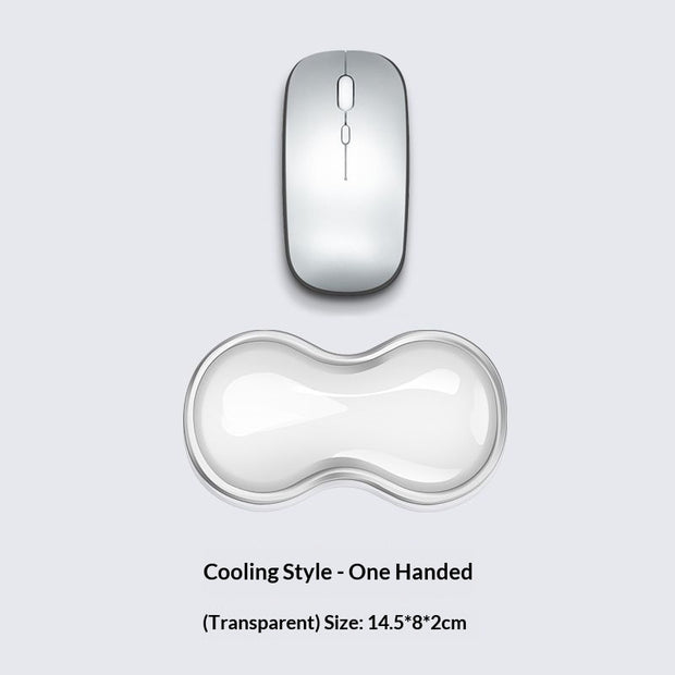 Silicone Keyboard Wrist Rest - Cool Touch Ergonomic Support Pad