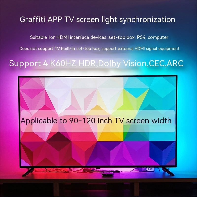 TV Ambient Backlight - Smart Sync LED Strip with App Control