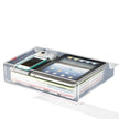 Stackable Storage Box - Transparent Desk Organizer with Lid