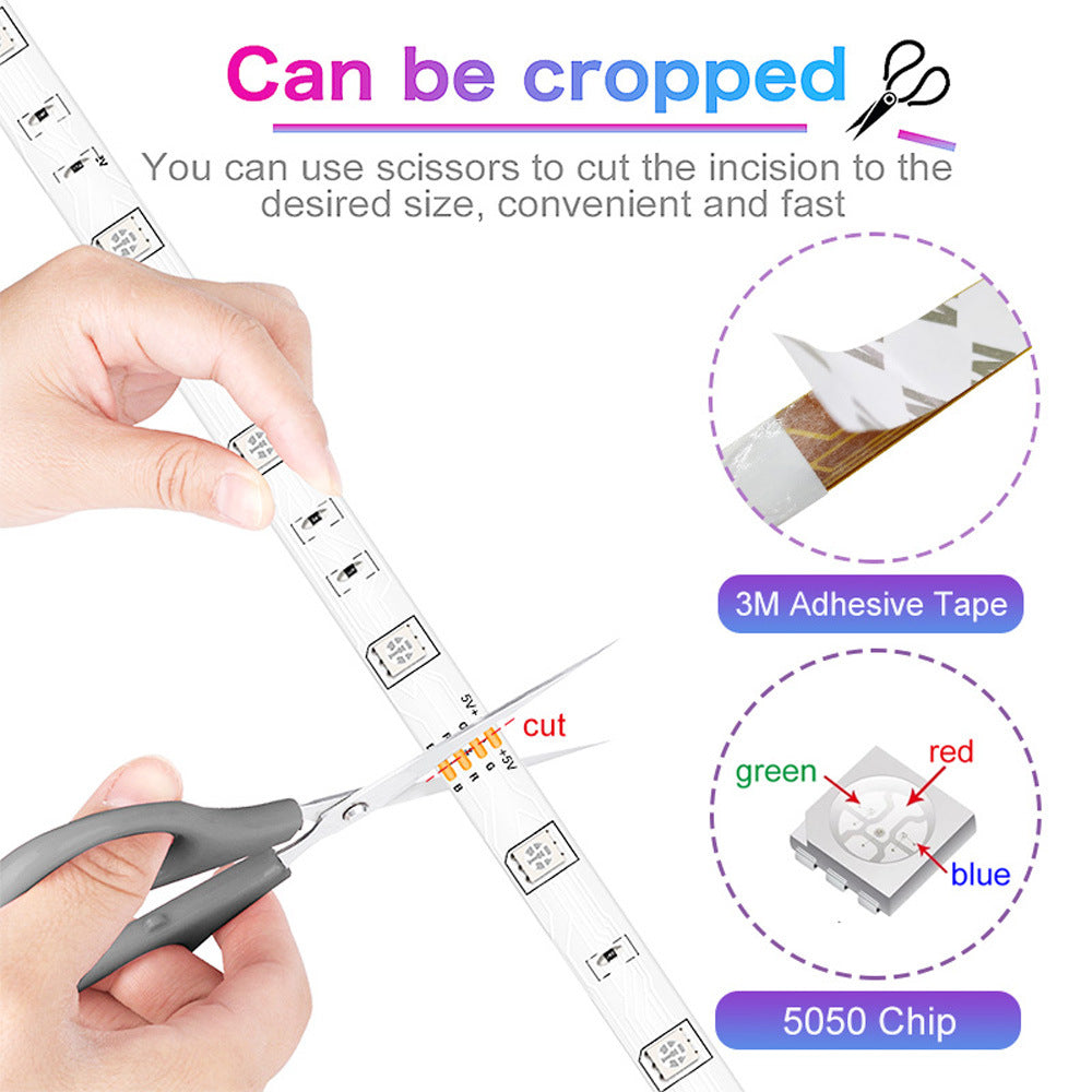 Bluetooth RGB LED Strip - Smart Flexible Lighting with Remote Control