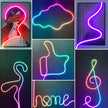 RGB LED Neon Light Strip - Waterproof Smart Music Sync with Voice Control