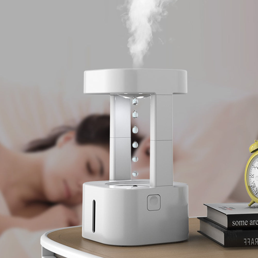 Anti-Gravity Water Drop Humidifier - 580ML Tank with LED Light