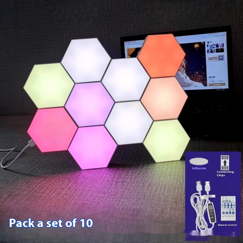 Modular RGB Wall Light Panels - App Controlled Gaming Atmosphere Lighting