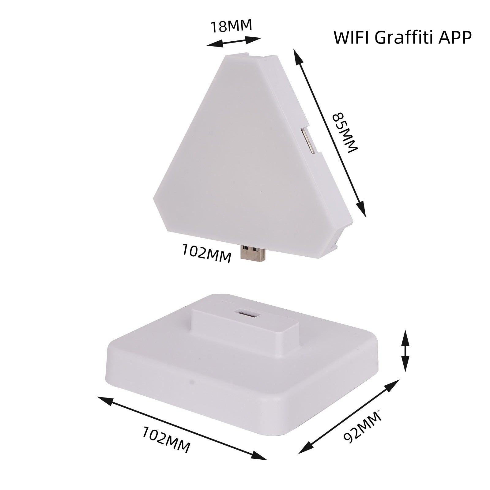 Gaming Ambient Light - RGB Three-Side Quantum Lamp with App Control