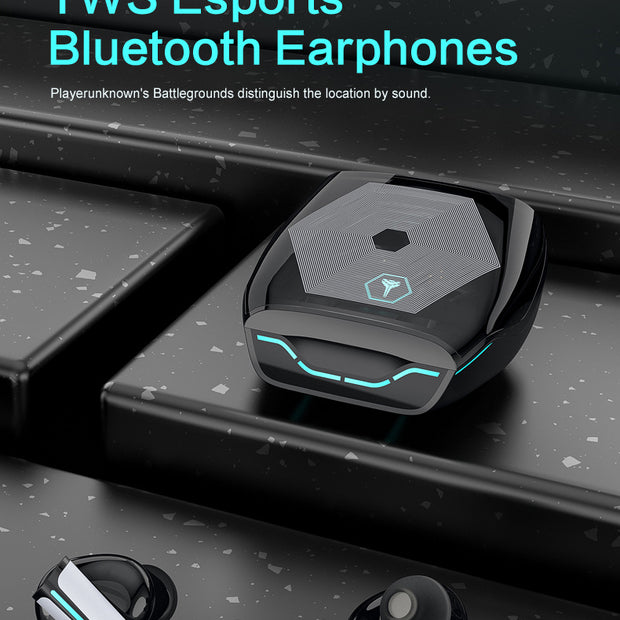 Wireless Gaming Earbuds - Low Latency Bluetooth 5.0 with LED Lights