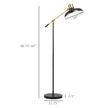 Adjustable Floor Lamp - Industrial Balance Arm Reading Light | 48-65