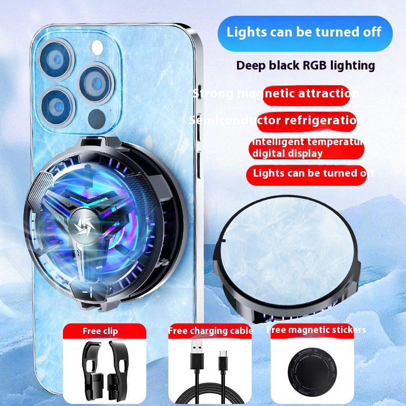 Magnetic Phone Cooler - Semiconductor Radiator with Digital Display
