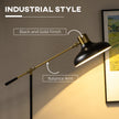 Adjustable Floor Lamp - Industrial Balance Arm Reading Light | 48-65