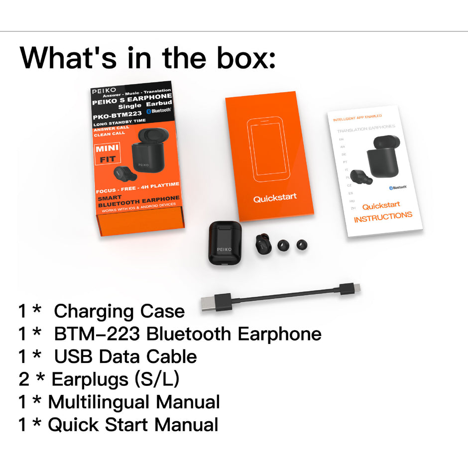 Smart Translation Earbuds - Bluetooth Wireless Instant Language Translator