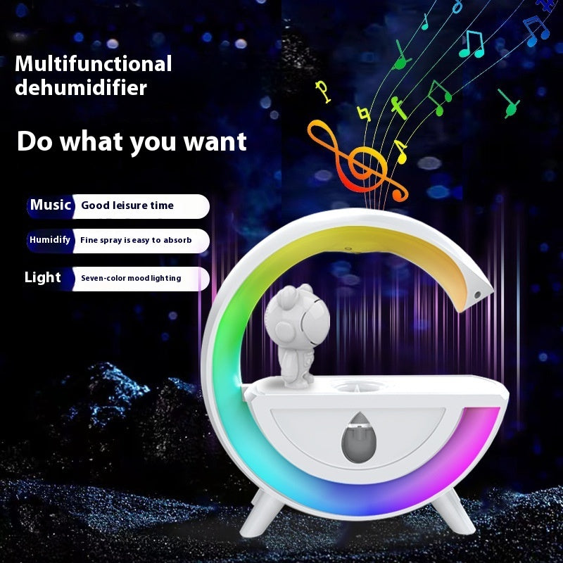 Anti-Gravity Water Drop Humidifier - Bluetooth Speaker & LED Light