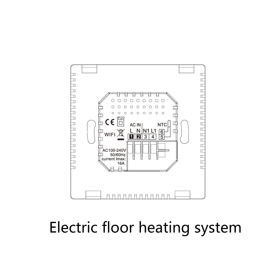 Programmable Floor Heating Thermostat with Remote Control - Hydropower & Electric