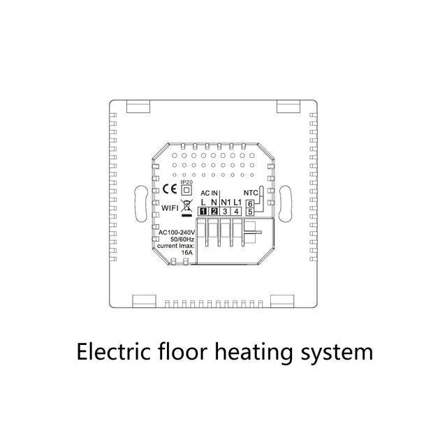 Programmable Floor Heating Thermostat with Remote Control - Hydropower & Electric