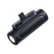 5000mAh Power Bank with LED Flashlight - Portable Charger with 200m Beam