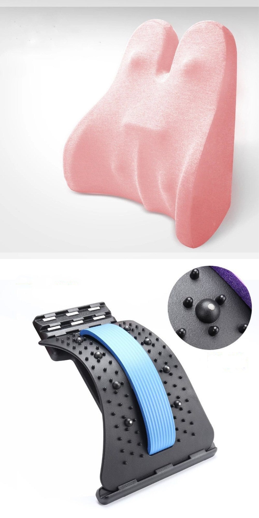 Orthopedic Lumbar Support Cushion - Memory Foam Back Support Pillow