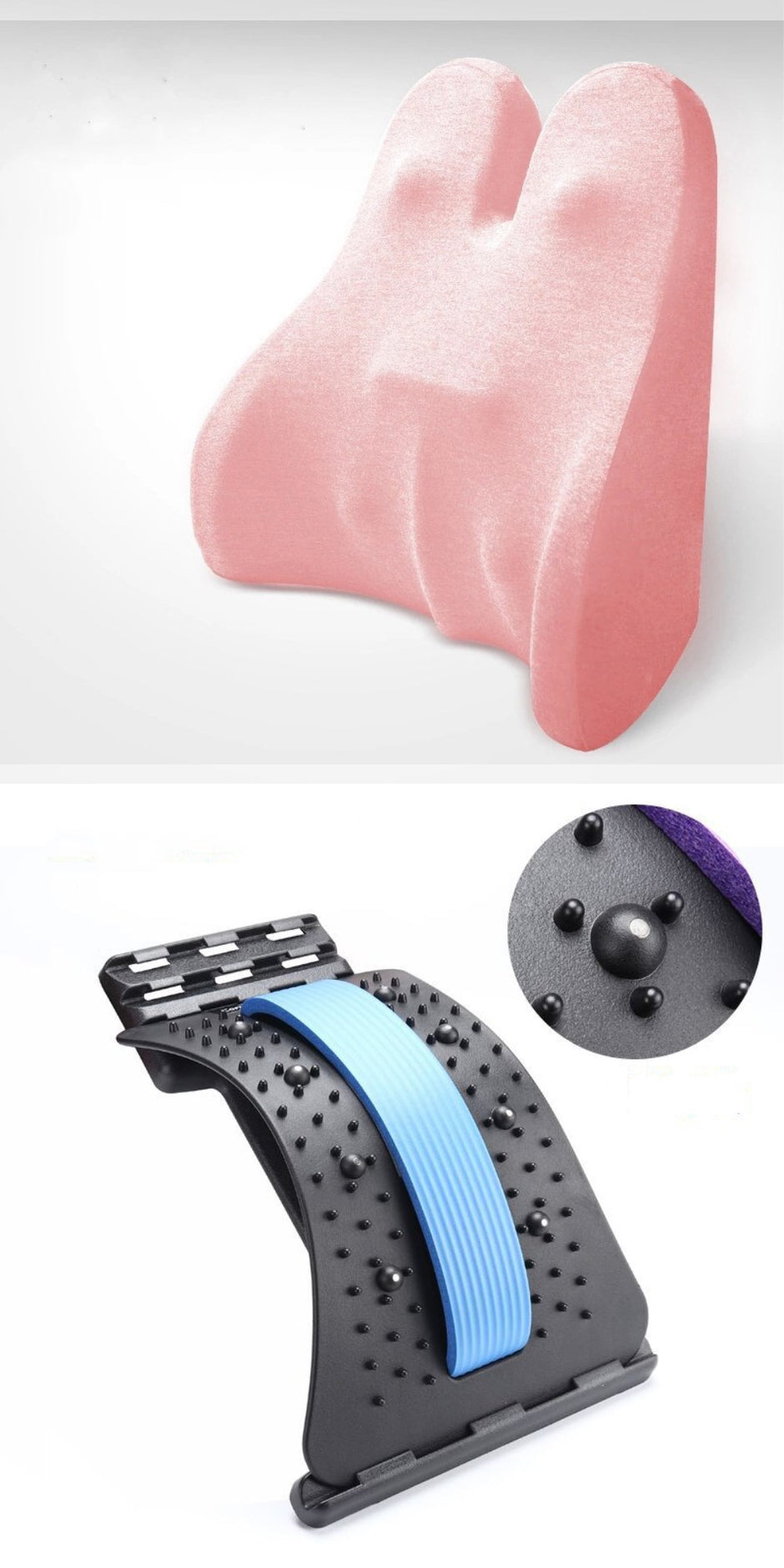Orthopedic Lumbar Support Cushion - Memory Foam Back Support Pillow