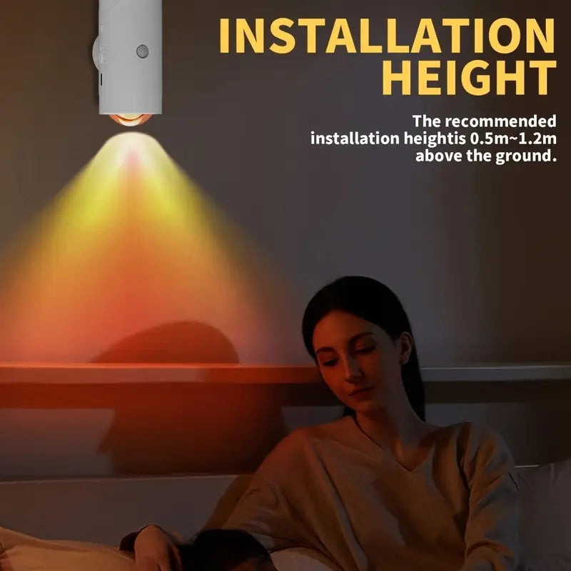 Motion Sensor Night Lights 4-Pack - Rechargeable LED with 7 Colors | Magnetic Cabinet & Wall Lights