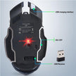X8 Wireless Gaming Mouse - Rechargeable 2.4GHz RGB 7-Color Breathing Light 1800 DPI