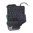One-Handed Gaming Keyboard - RGB Mechanical Keypad for PC