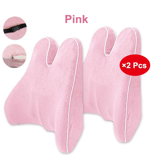 Orthopedic Lumbar Support Cushion - Memory Foam Back Support Pillow