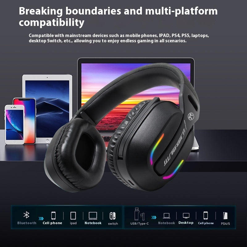 ANC Wireless Gaming Headset - 2.4G Low Latency Bluetooth Triple Mode Over-Ear Headphones