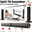 2-in-1 Soundbar - Bluetooth Home Theater Speaker System with Dual Speakers