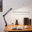LED Desk Lamp - Adjustable Clip-On Work Light with 3 Colors