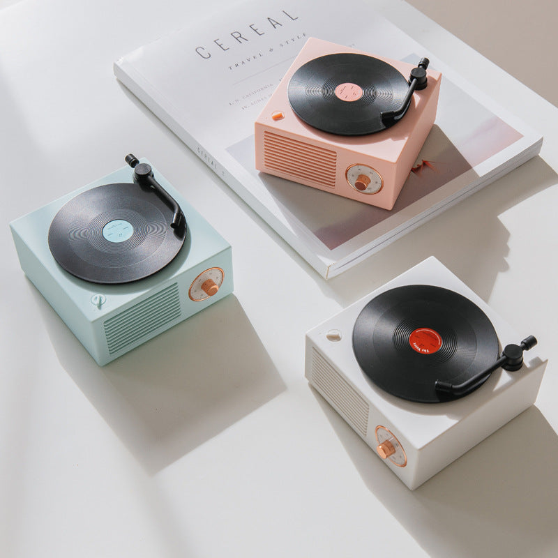 Retro Phonograph Bluetooth Speaker - Vintage Design Wireless Audio