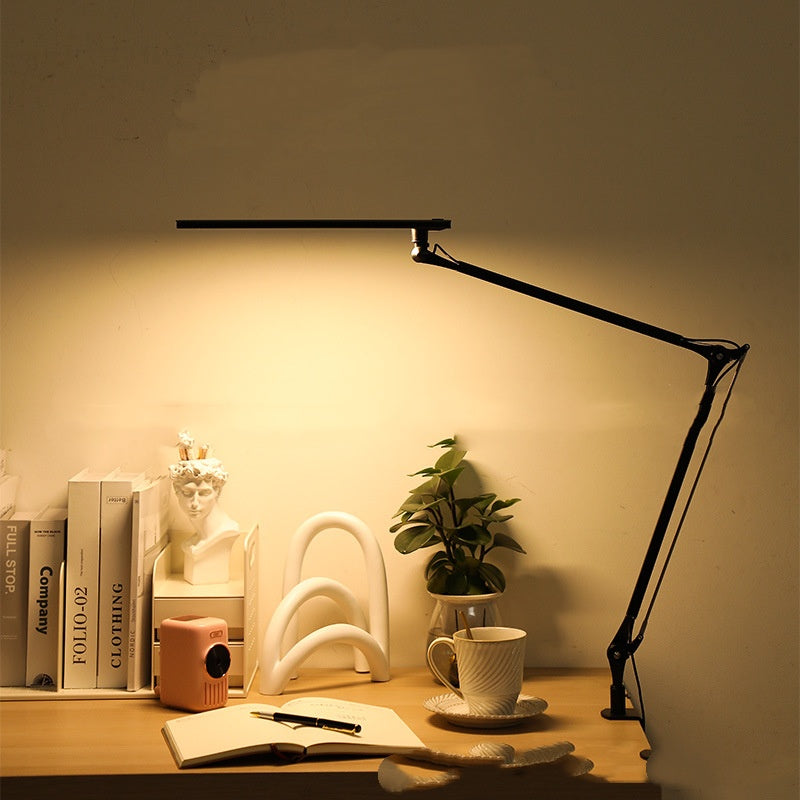 Professional LED Desk Lamp - Long Arm Eye-Care with Dimming