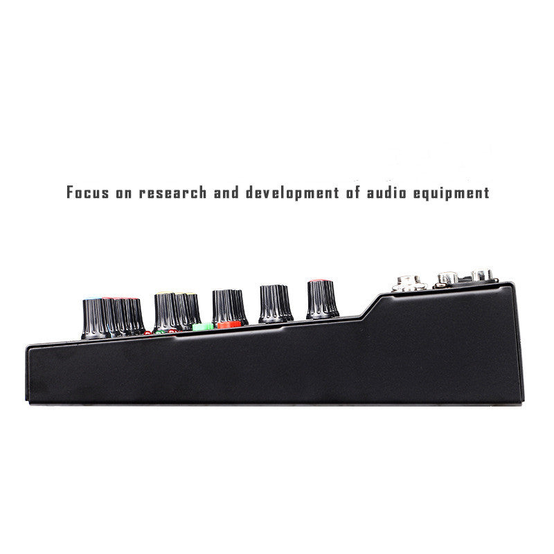 Professional 6-Channel Bluetooth Mixer - DSP Sound Card with Effects