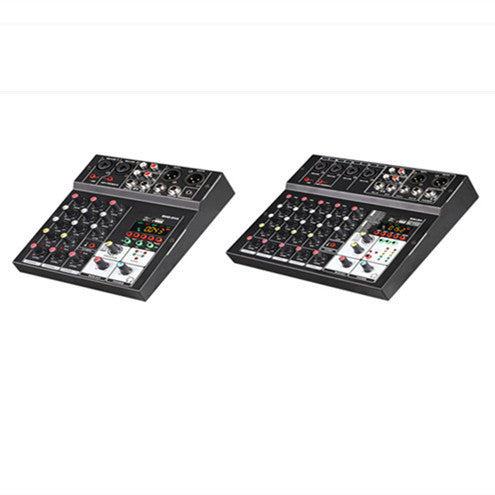 Professional 6-Channel Bluetooth Mixer - DSP Sound Card with Effects