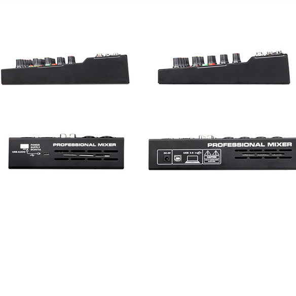 Professional 6-Channel Bluetooth Mixer - DSP Sound Card with Effects