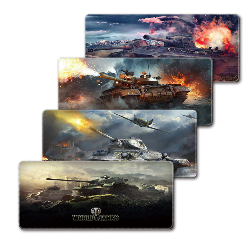 Gaming Mouse Pad - Extended Large Desk Mat with Stitched Edges Non-Slip Rubber Base