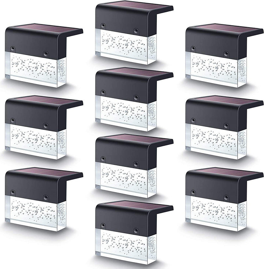 Solar LED Step Fence Light - Waterproof RGB Color Changing | IP65 Outdoor Stair & Deck Lighting