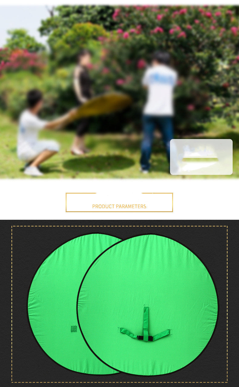 Collapsible Green Screen Background - Portable Chroma Key Backdrop for Streaming Photography