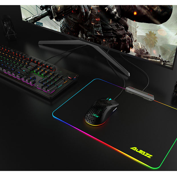 Lightweight Gaming Mouse - 16000 DPI Wired Honeycomb Design RGB Mouse