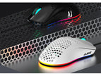 Lightweight Gaming Mouse - 16000 DPI Wired Honeycomb Design RGB Mouse