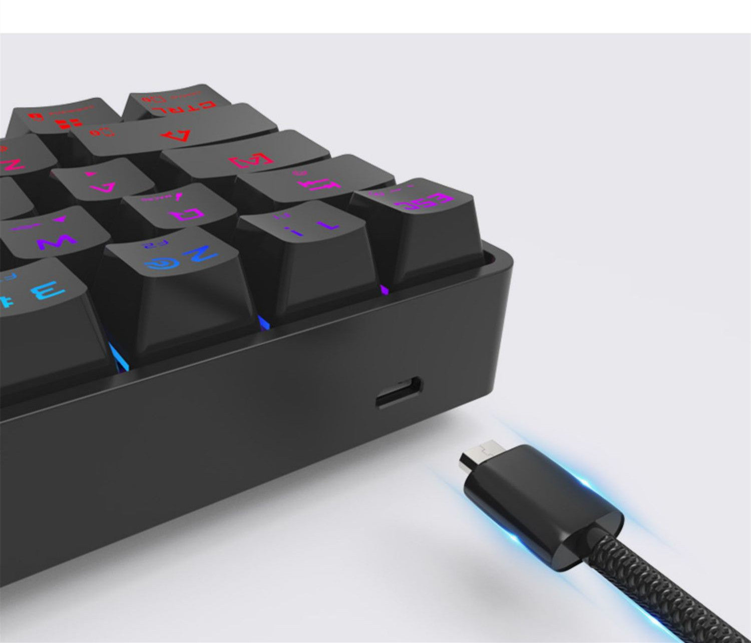 Wireless Bluetooth Mechanical Keyboard - Colorful PBT Keycaps Gaming Keyboard