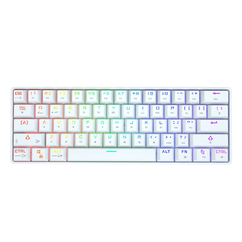 Wireless Bluetooth Mechanical Keyboard - Colorful PBT Keycaps Gaming Keyboard