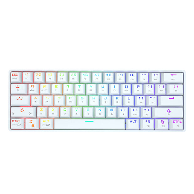 Wireless Bluetooth Mechanical Keyboard - Colorful PBT Keycaps Gaming Keyboard