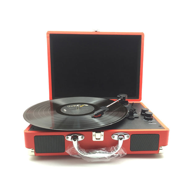 Vintage Vinyl Record Player - Retro Turntable with Bluetooth