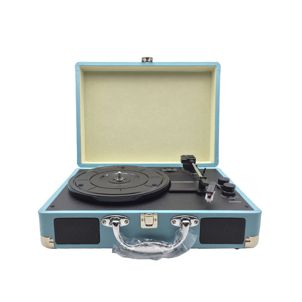 Vintage Vinyl Record Player - Retro Turntable with Bluetooth