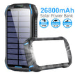 Solar Power Bank 26800mAh - Waterproof Outdoor Camping Emergency Charger