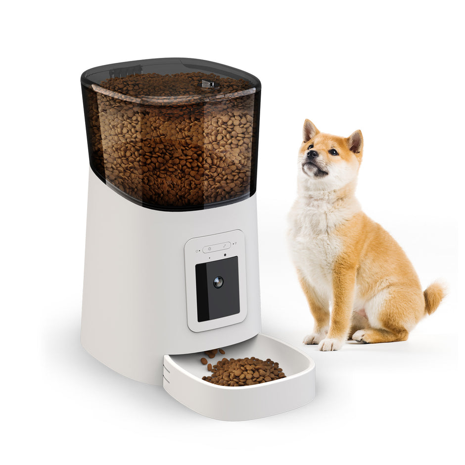 Smart Automatic Pet Feeder with 1080p HD Camera - 6L WiFi App Control with 2-Way Audio