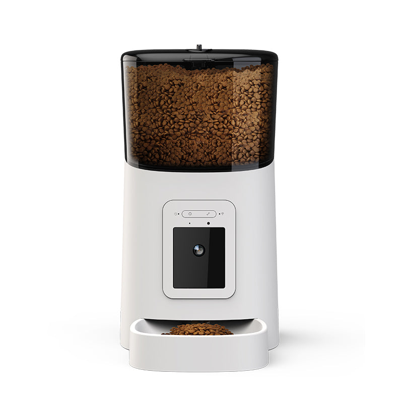 Smart Automatic Pet Feeder with 1080p HD Camera - 6L WiFi App Control with 2-Way Audio