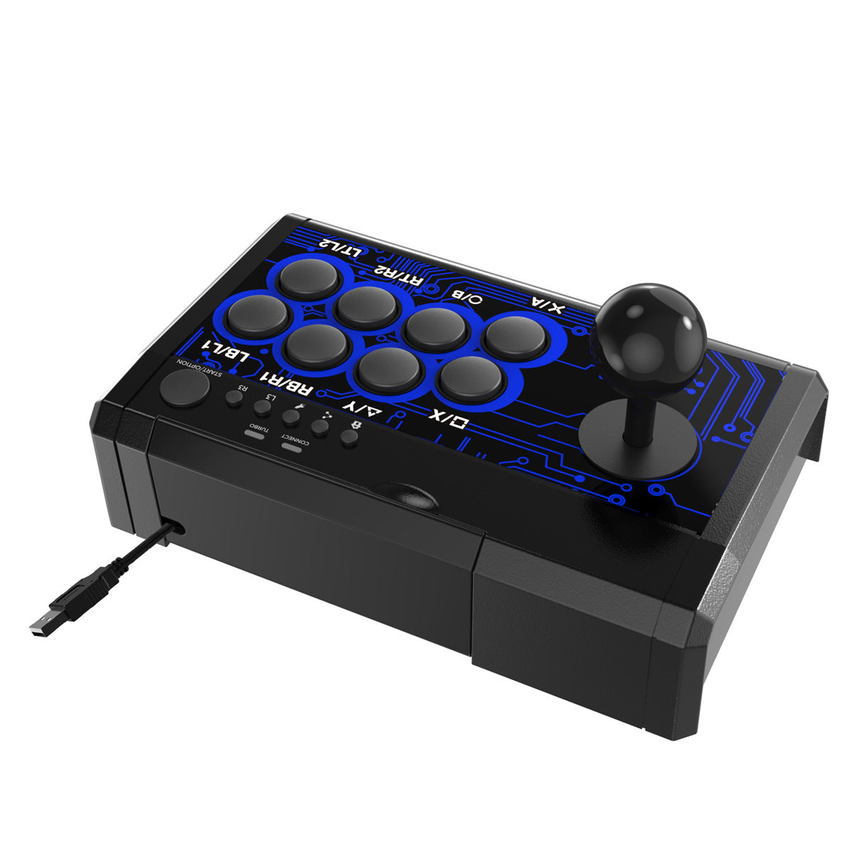 Arcade Fighting Stick - USB Wired Game Joystick for PC, PS4, Switch, Xbox