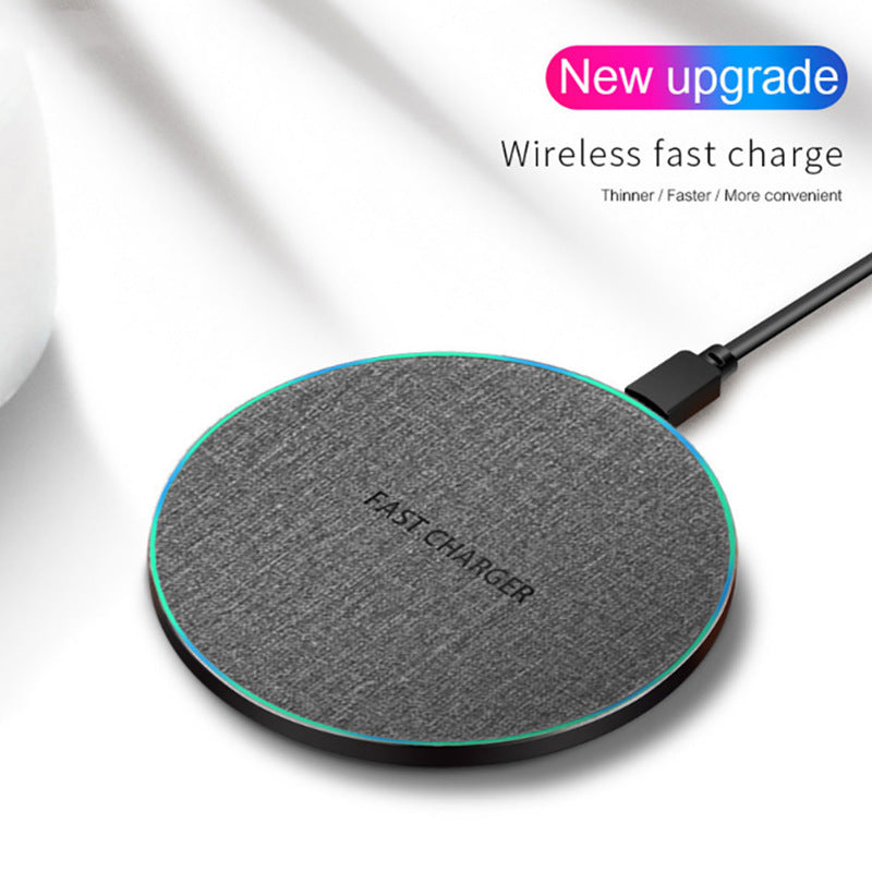 15W Qi Wireless Charger Pad - Ultra-Thin Fast Charging Disc