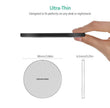 15W Qi Wireless Charger Pad - Ultra-Thin Fast Charging Disc